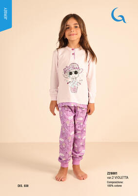 PIGIAMA BAMBINA M/L Z30001 Tellini S.R.L. Großhandelskleidung